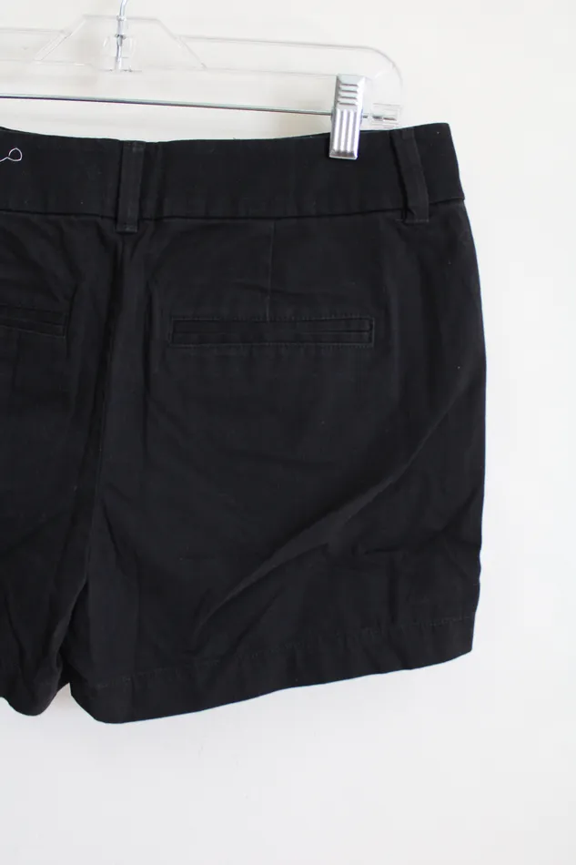 LOFT Black Chino Shorts 4 Ann Taylor LOFT Rings