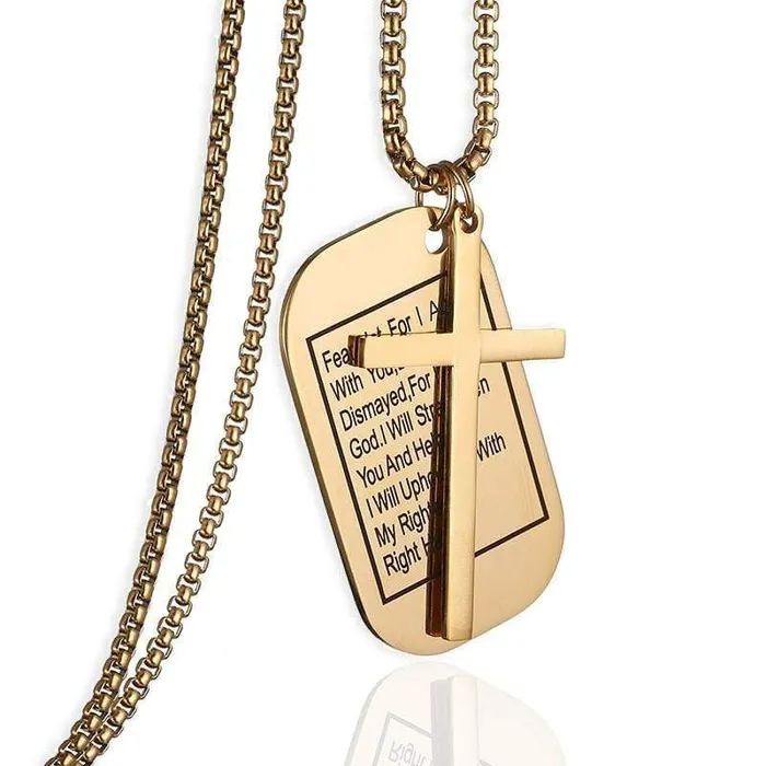 Lords Guidance Necklaces Mens Christian Necklace br Isaiah 4110