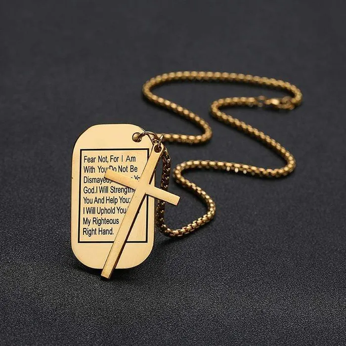 Lords Guidance Necklaces Mens Christian Necklace br Isaiah 4110