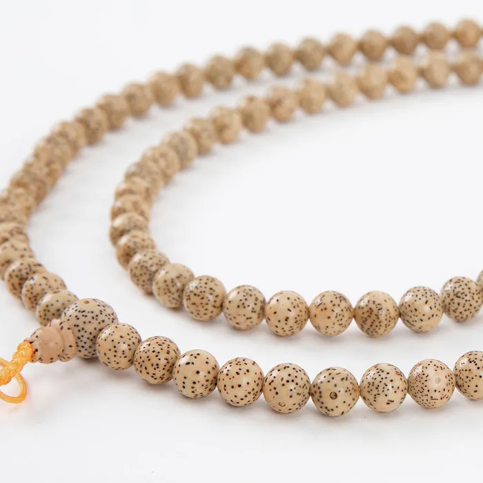 Lotus Seed Mala Beads Set Nirvana Mala Earrings