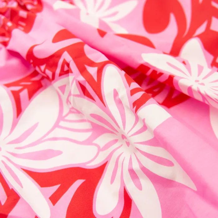MALULANIO Malulani Keiki Childs Pau Hula Cotton Skirt Top Earrings
