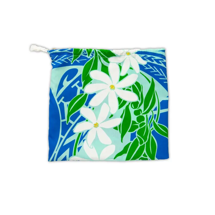 MALULANIO Malulani Keiki Childs Pau Hula Cotton Skirt Top Earrings