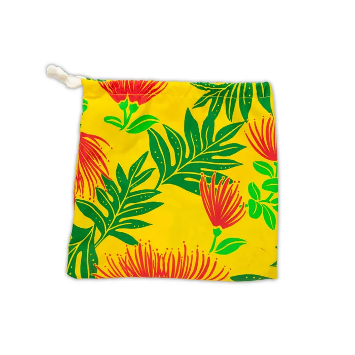 MALULANIO Malulani Keiki Childs Pau Hula Cotton Skirt Top Earrings