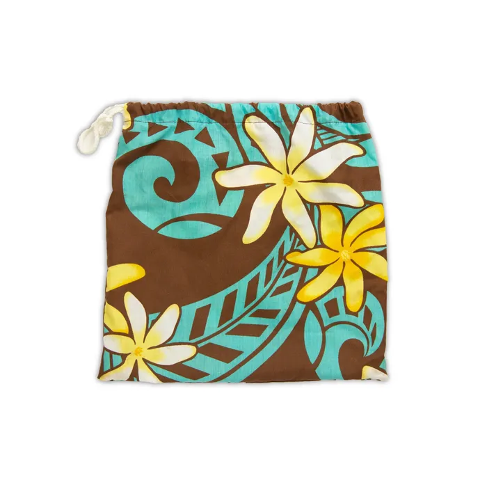MALULANIO Malulani Keiki Childs Pau Hula Cotton Skirt Top Earrings