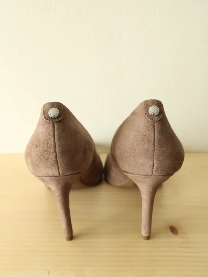 Michael Kors Earrings Michael Kors Taupe Suede Pointed Toe Heels Size 8
