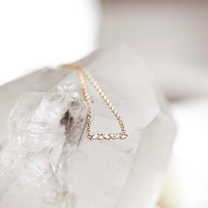 Mini Petite Cluster Necklace Consider the Wldflwrs Necklaces
