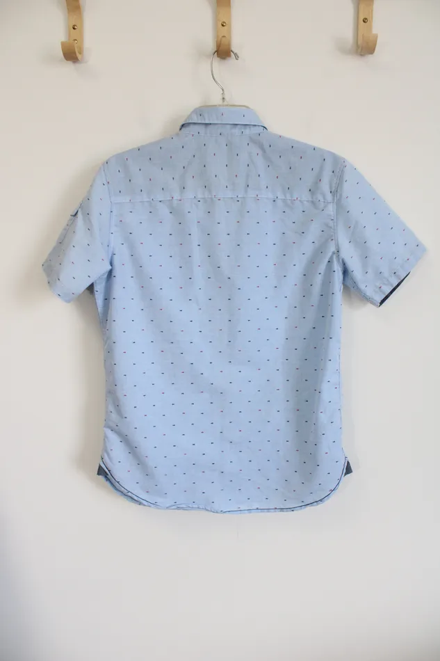 Modern Culture Modern Culture Blue Fish Patterned Top S Rings