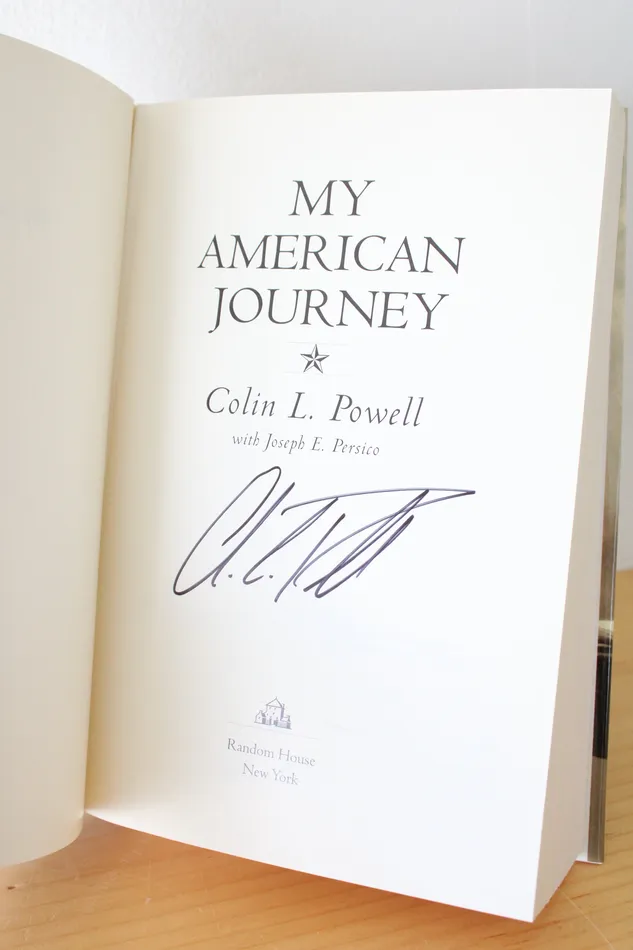 My American Journey Colin Powell With Joseph E Persico Signed Copy Jubilee Thrift Necklaces