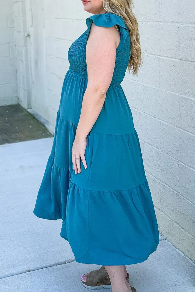 Necklaces Blu Pepper You Look Like You Love Me Dress Teal