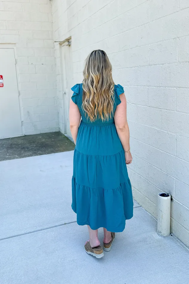 Necklaces Blu Pepper You Look Like You Love Me Dress Teal