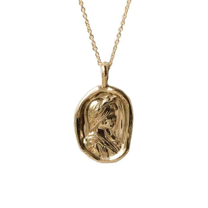 Necklaces COMMON ERA Sappho Molten Gold Pendant