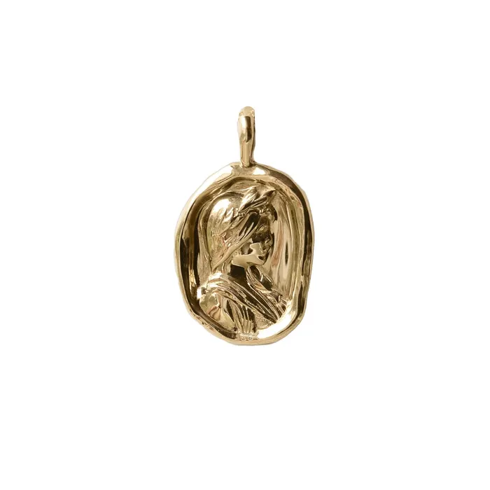 Necklaces COMMON ERA Sappho Molten Gold Pendant