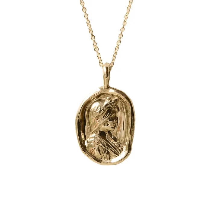 Necklaces COMMON ERA Sappho Molten Gold Pendant
