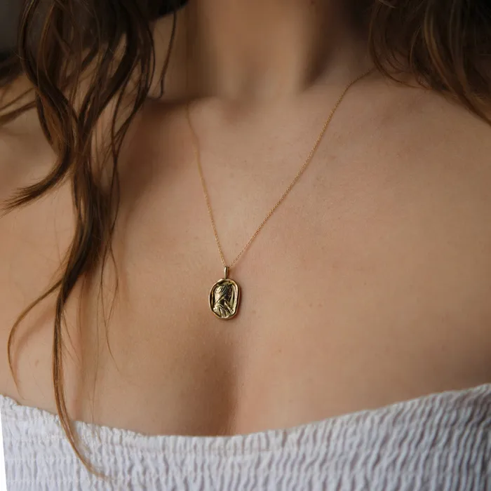 Necklaces COMMON ERA Sappho Molten Gold Pendant