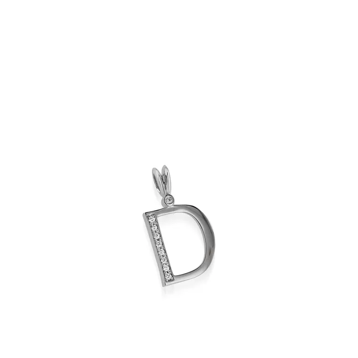 Necklaces Initial D Diamond Medallion Pendant John Atencio