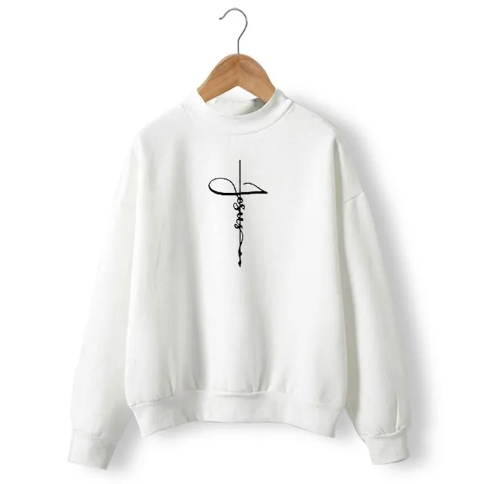 Necklaces Lords Guidance Christian Sweatshirt br Jesus Cross
