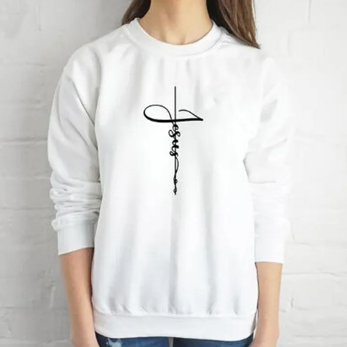 Necklaces Lords Guidance Christian Sweatshirt br Jesus Cross