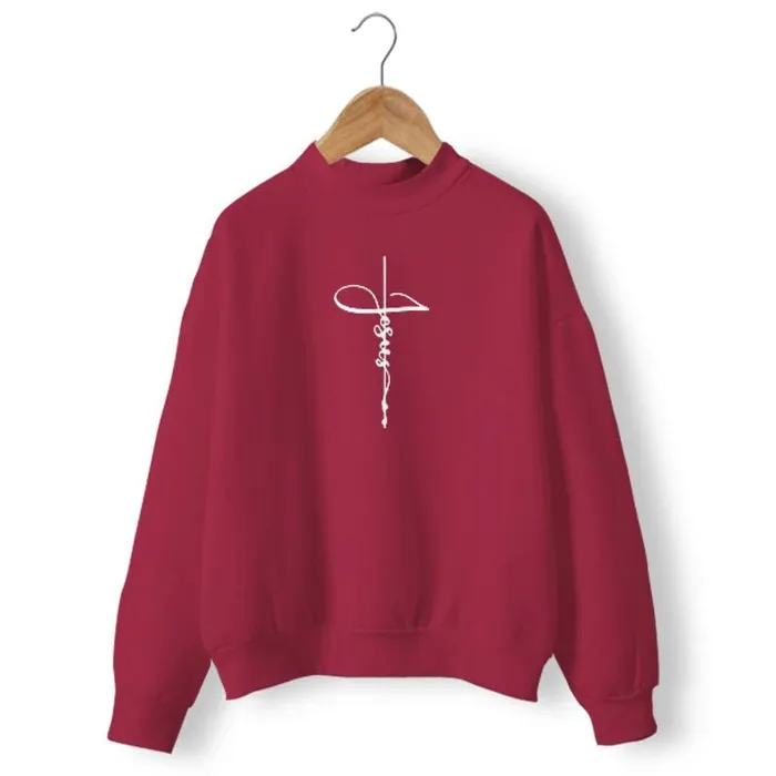 Necklaces Lords Guidance Christian Sweatshirt br Jesus Cross