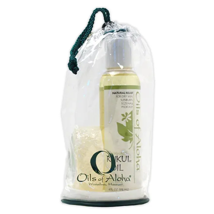 Necklaces OILSOFALOHA Oils of Aloha Kukui Oil and Kukui Glycerine Soap Gift Bag