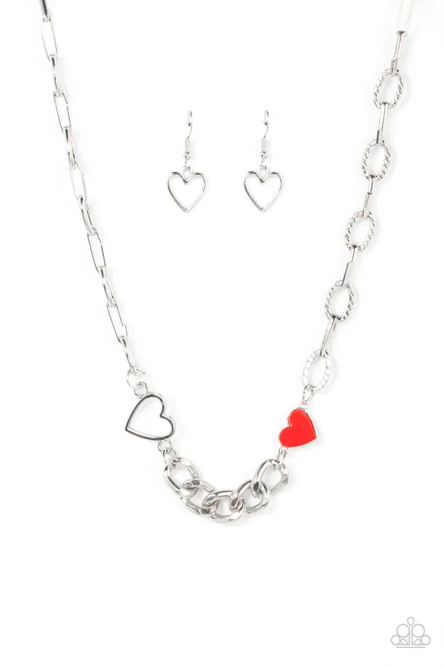 Necklaces Paparazzi Accessories Little Charmer Red