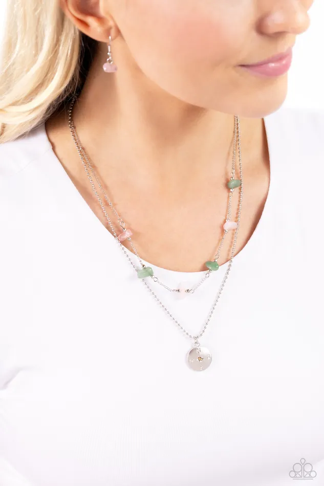Necklaces Paparazzi Accessories Sense of Direction Pink