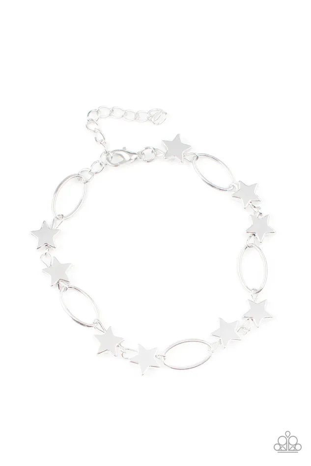 Necklaces Paparazzi Accessories Stars and Sparks Silver