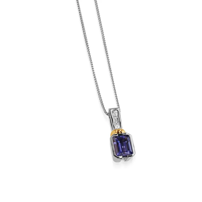 Necklaces Shop John Atencio Treasure Gemstone and Diamond Pendant