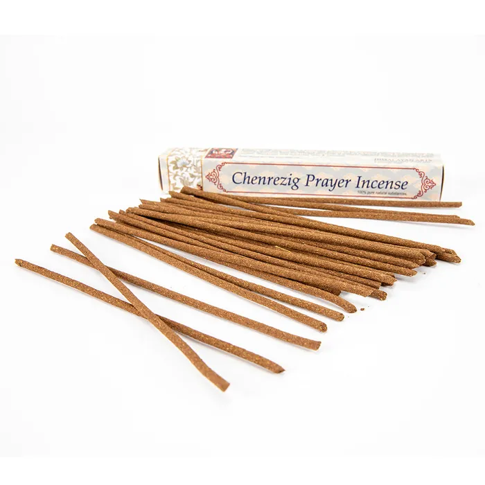Nirvana Mala Earrings Bodhisattva Chenrezig Incense Sticks