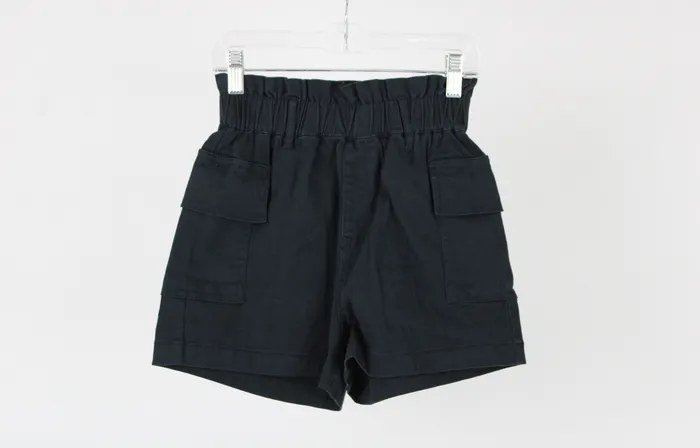 No Boundaries Rings No Boundaries Black Cinch Waist Shorts XS