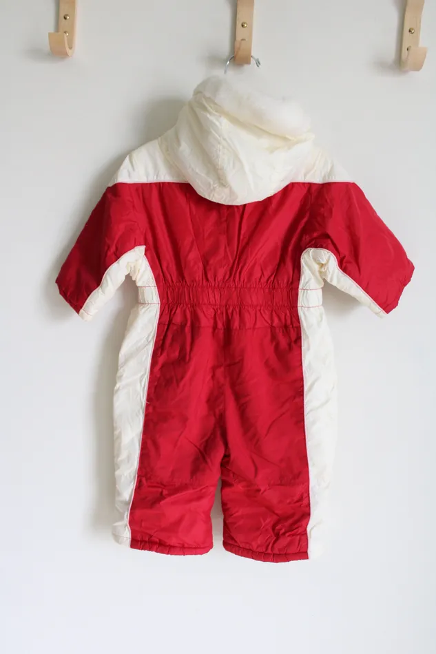 Old Navy Baby Red White Snowsuit 612 MO Old Navy Rings