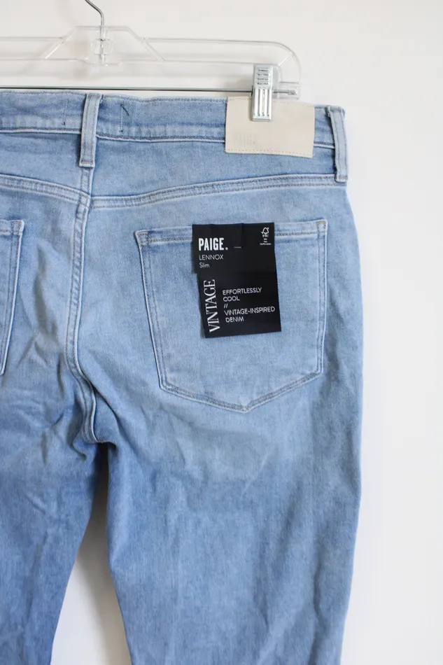 Paige Earrings NEW Paige Lennox Vintage Slim Jeans 34