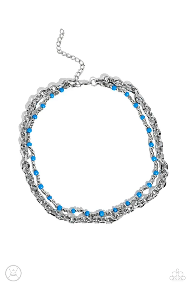 Paparazzi Accessories Necklaces A Pop of Color Blue