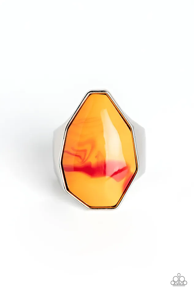 Paparazzi Accessories Necklaces Never Say TIE DYE Orange