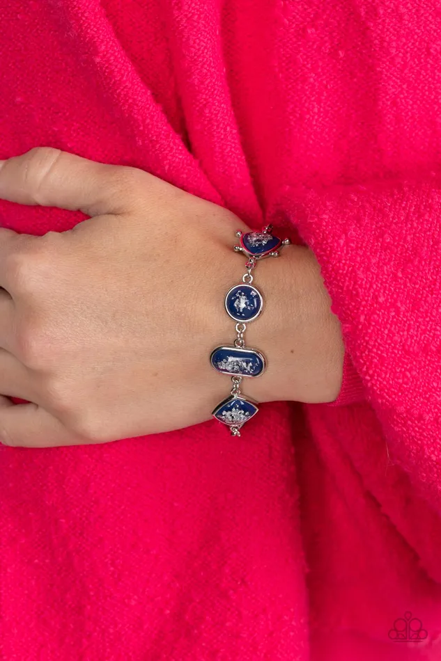 Paparazzi Accessories Rings Speckled Shimmer Blue