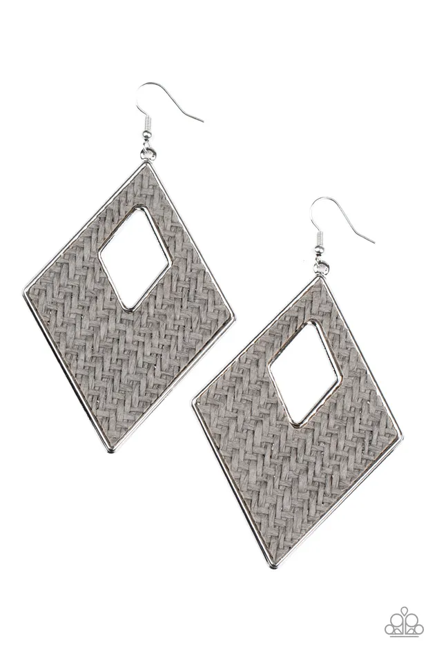 Paparazzi Accessories Rings Woven Wanderer Silver