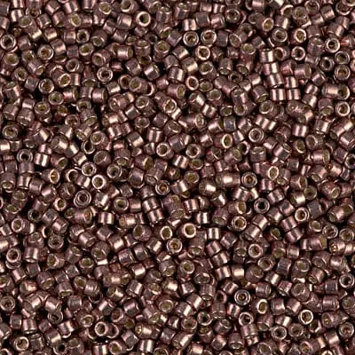 Peppy Beads DB1843 Duracoat Galvanized Dark Mauve Miyuki Delica 110 Earrings