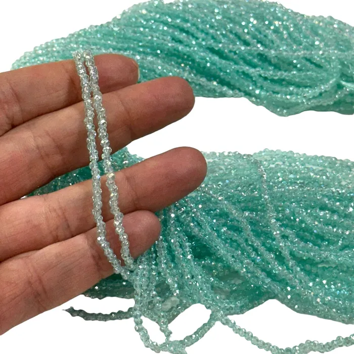 Peppy Beads Earrings 1mm Crystal rondelle beads strand 160 pcs PBC1C87