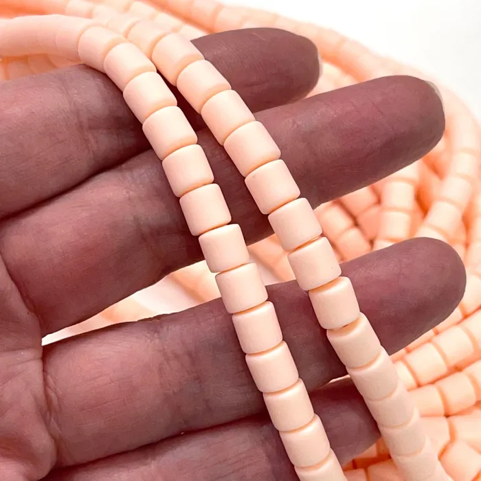 Peppy Beads Earrings Peach Polymer Clay 6x6mm Beads 6mm Polymer Clay Spacers Peppy Beads Earrings Peach Polymer Clay 6x6mm Beads 6mm Polymer Clay Spacers