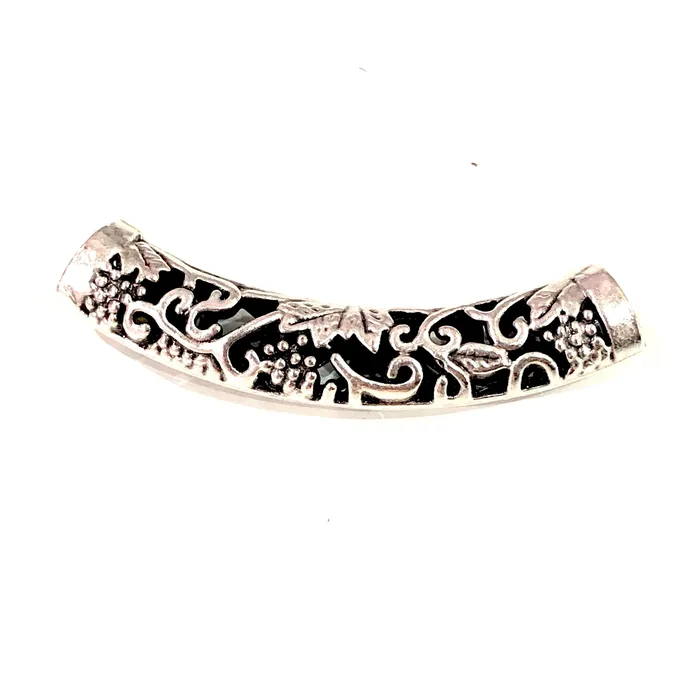 Peppy Beads Necklaces Antique Silver Plated Large Brass Pendant