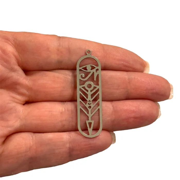 Peppy Beads Necklaces Stainless Steel Egyptian Bar CharmLaser Cut Egyptian Bar Charm Peppy Beads Necklaces Stainless Steel Egyptian Bar CharmLaser Cut Egyptian Bar Charm
