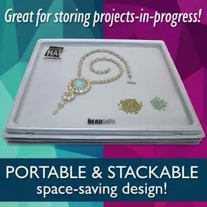 Peppy Beads Necklaces The Beadsmith Treasure Mat Tray and Mat 11 x 14 Inches