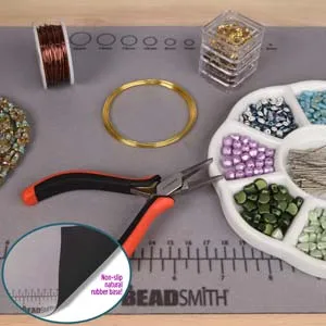 Peppy Beads Necklaces The Beadsmith Treasure Mat Tray and Mat 11 x 14 Inches Peppy Beads Necklaces The Beadsmith Treasure Mat Tray and Mat 11 x 14 Inches