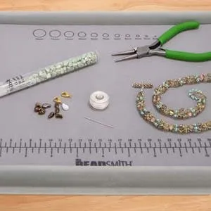 Peppy Beads Necklaces The Beadsmith Treasure Mat Tray and Mat 11 x 14 Inches Peppy Beads Necklaces The Beadsmith Treasure Mat Tray and Mat 11 x 14 Inches