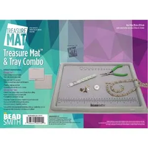 Peppy Beads Necklaces The Beadsmith Treasure Mat Tray and Mat 11 x 14 Inches Peppy Beads Necklaces The Beadsmith Treasure Mat Tray and Mat 11 x 14 Inches