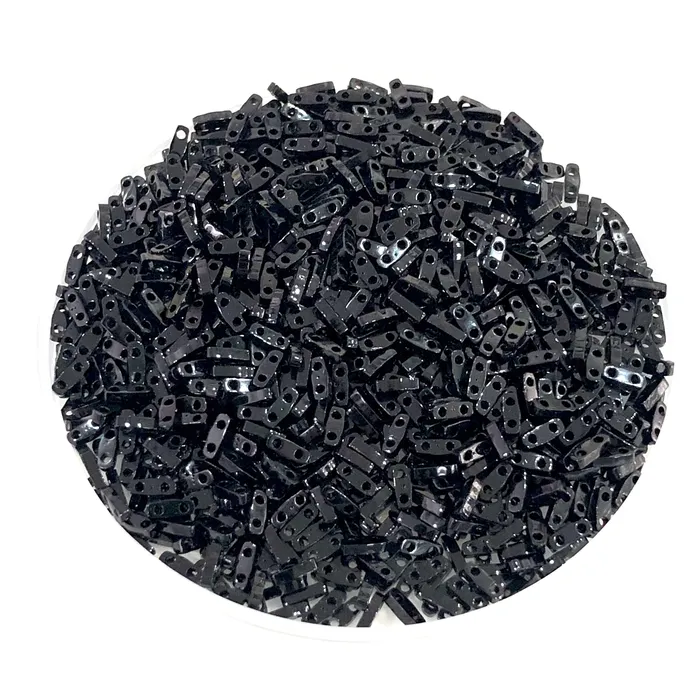 Peppy Beads Rings Miyuki Quarter Tila Beads 0401 Black Peppy Beads Rings Miyuki Quarter Tila Beads 0401 Black