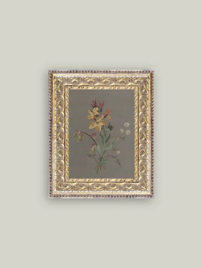 Petal Lane French Wildflowers 5 x 7 Framed Art Earrings