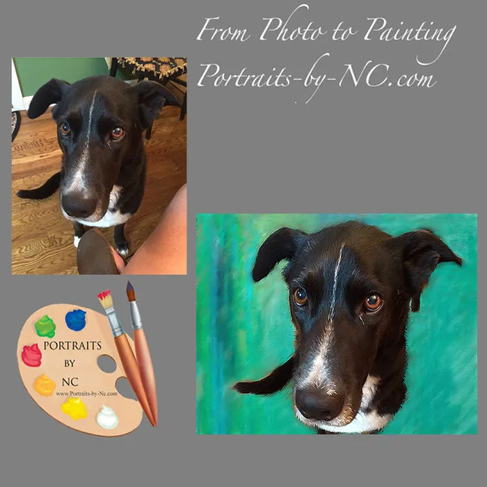 Portraits by NC Labrador Dog Portrait Custom Painted Pet Portrait Necklaces
