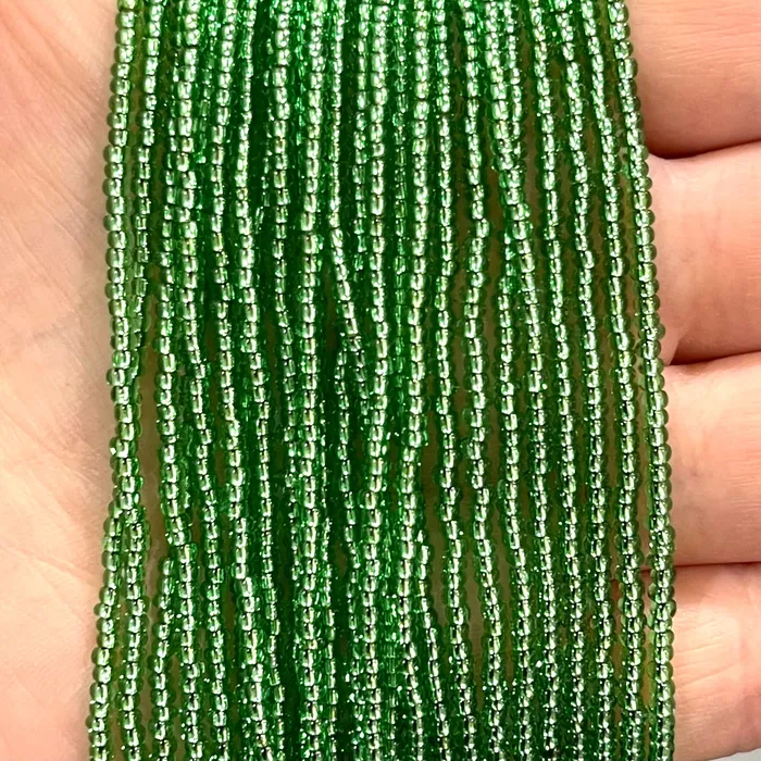 Preciosa Seed Beads 110 57100Transparent Light Green Silver LinedPRCS11023 Peppy Beads Necklaces Preciosa Seed Beads 110 57100Transparent Light Green Silver LinedPRCS11023 Peppy Beads Necklaces