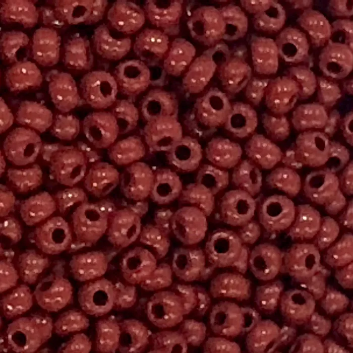 Preciosa Seed Beads 80 RocaillesRound Hole100 Gr 93300 Opaque Red Coral Peppy Beads Rings