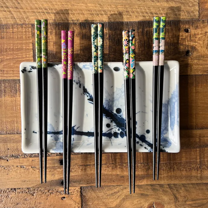 Printed Chopsticks Miya Earrings